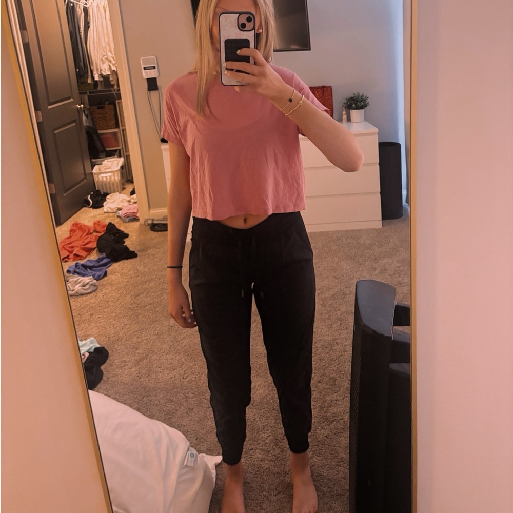 black dance studio joggers